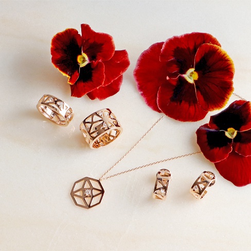 Brincos Portuguese Story Ouro e Diamantes