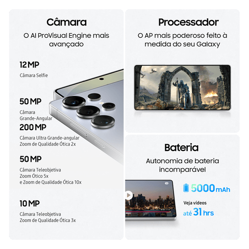 Samsung Galaxy S25 Ultra 256GB Preto