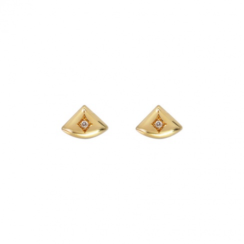 Brincos Journey Ouro e Diamantes