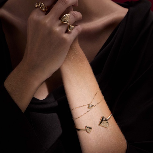 Pulseira Journey Ouro e diamante