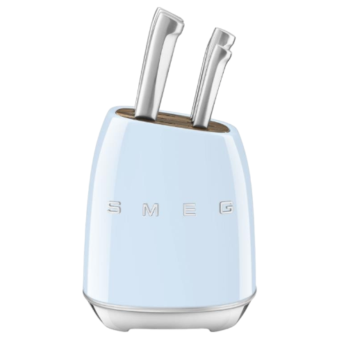 Bloco de Facas Smeg, Anni 50 Azul Céu KBSF02PB