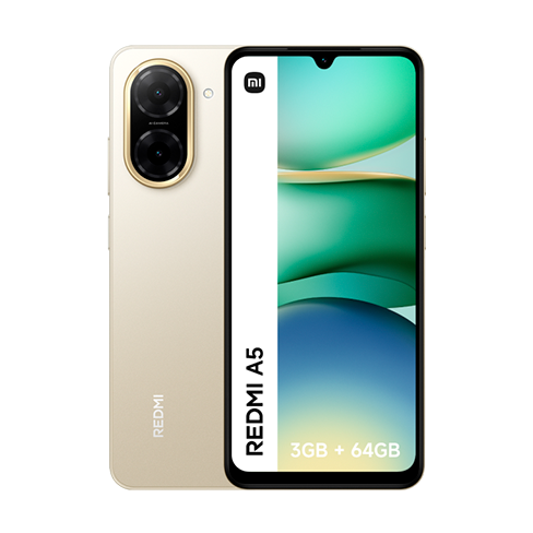 Smartphone Xiaomi Redmi A5 - 6.88P, 3GB, 64GB, Dourado