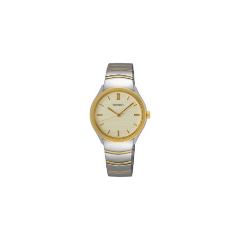 Relógio Seiko Ladies Quartzo 3 Ponteiros Text. Bicolor
