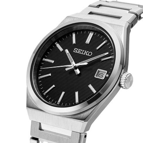 Relógio Seiko Neo Classic 3 Pont. Slim Safira Preto