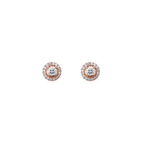 Brincos Eternal Halo Ouro e Diamantes