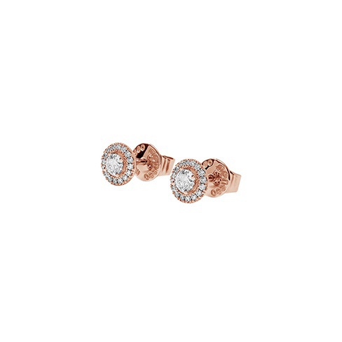 Brincos Eternal Halo Ouro e Diamantes