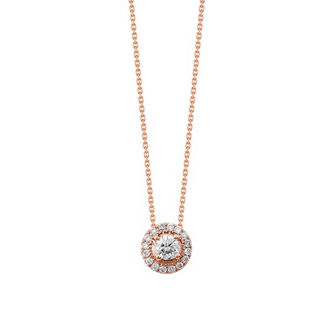 Colar Eternal Halo Ouro e Diamantes