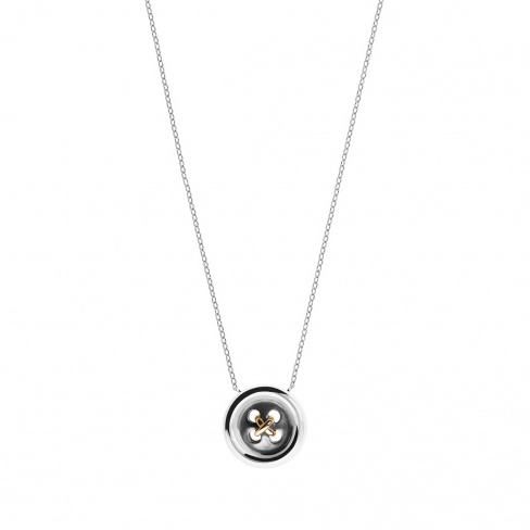 Colar Gold Button