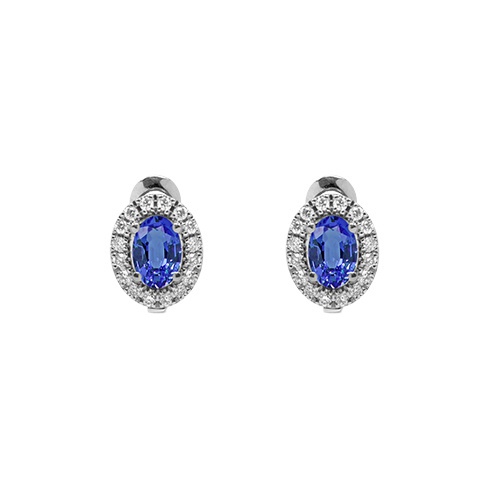 Brincos Moments Ouro Diamantes Safiras